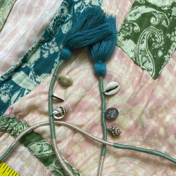 NWT ZARA The Celia Printed Kimono Tassel Side Slits Patch Pockets Oversize Sz S - Picture 8 of 16